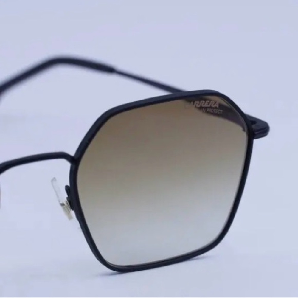 Black Carrera Hexagonal Frame Sunglasses - Picture 3 of 7